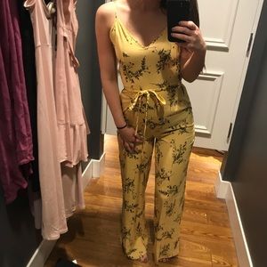FOREVER 21 Yellow Jumpsuit